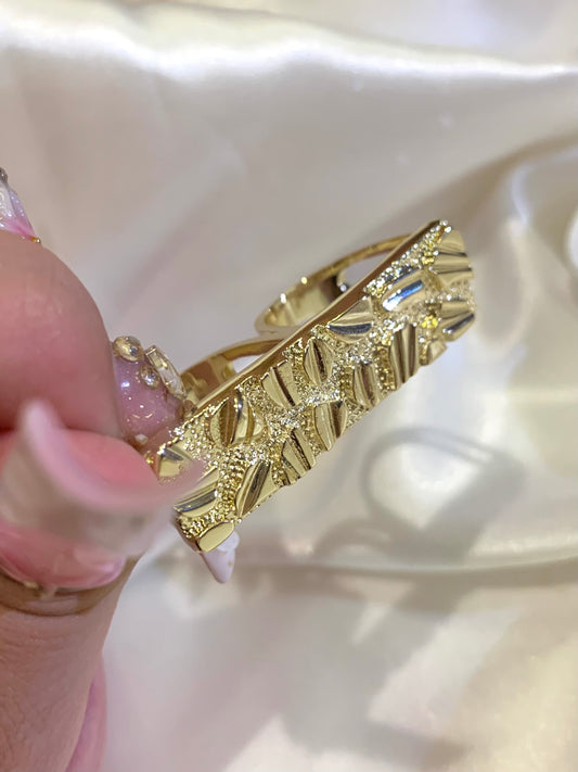 Double Nugget Ring ( Size 7,8,9,10,11,12)