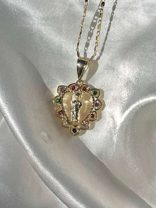 Multicolor San Judas Heart