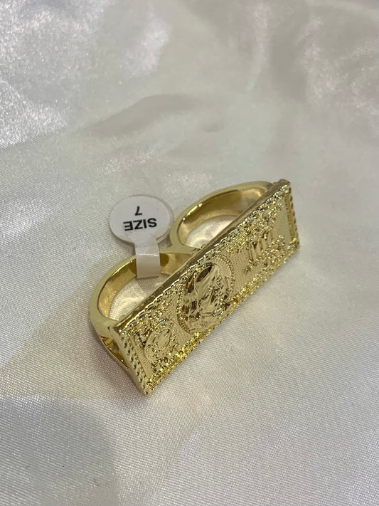 Money Double Ring ( Size 7/8/9/10/11/12/13)