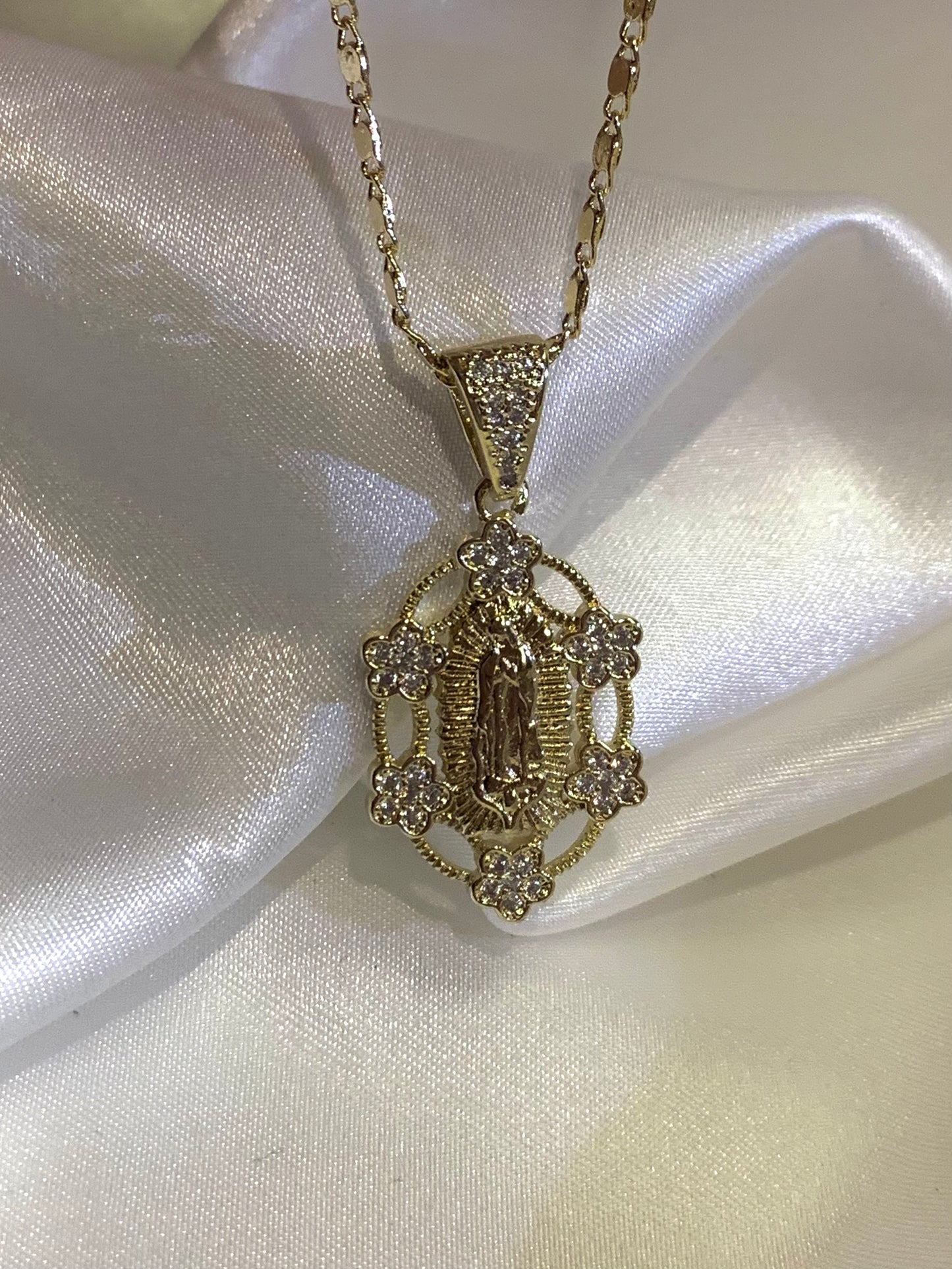 Flower Virgen Necklace