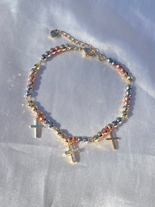 Cross Charm Bracelet