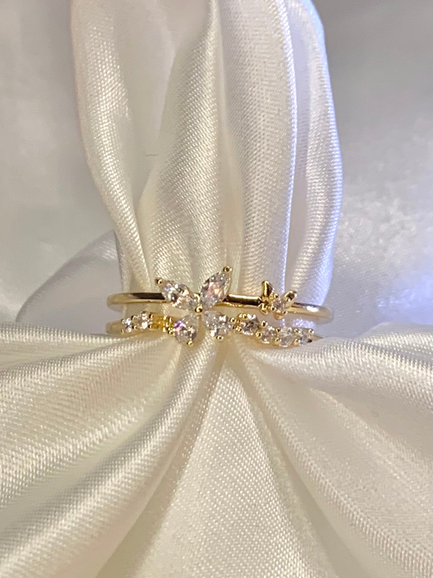 Butterfly Diamond Ring Adjustable