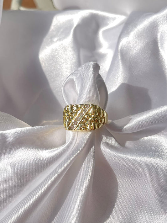 Nugget Diamond Ring (Size 7,8,9,10,12)