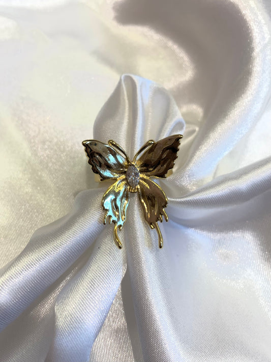 Butterfly Gold Filled Ring (Adjustable)