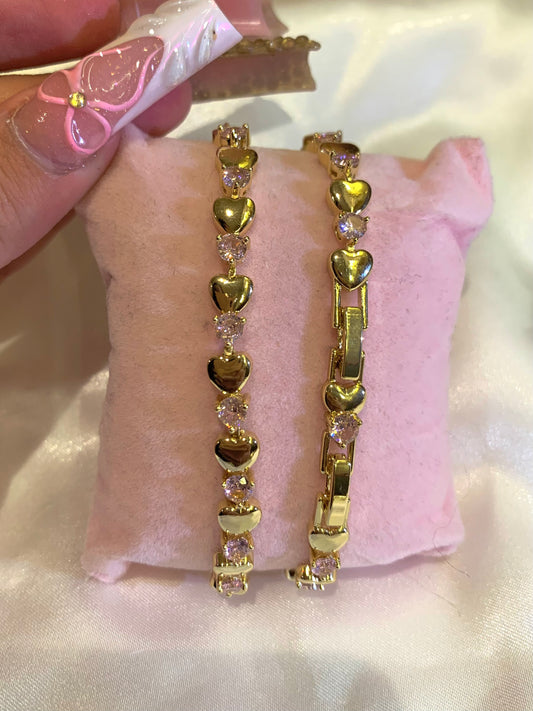 Pink Heart Bracelet