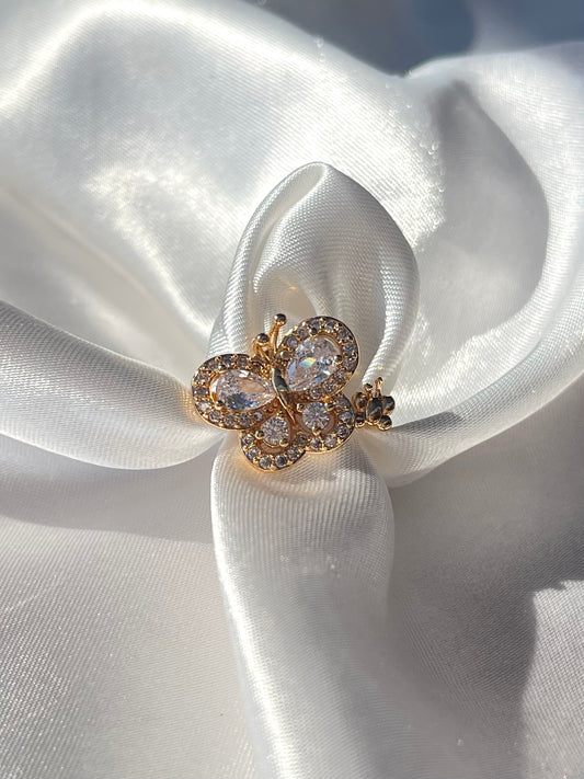 18k Butterfly Ring (Size 6,7,8)