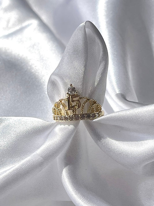 Crown Quinceañera Ring (5,6,7,8,9)