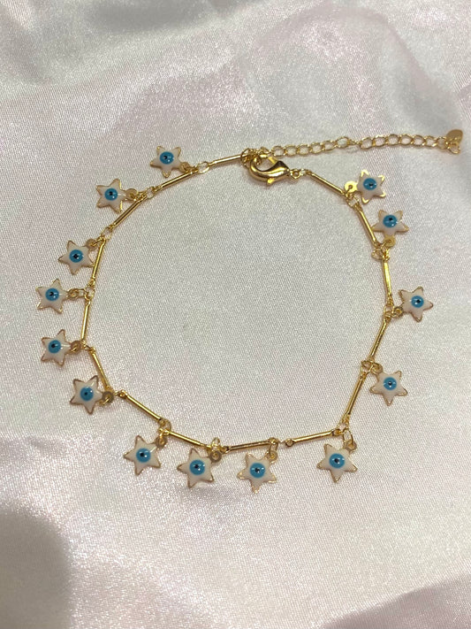 Evil Eye Star Anklet