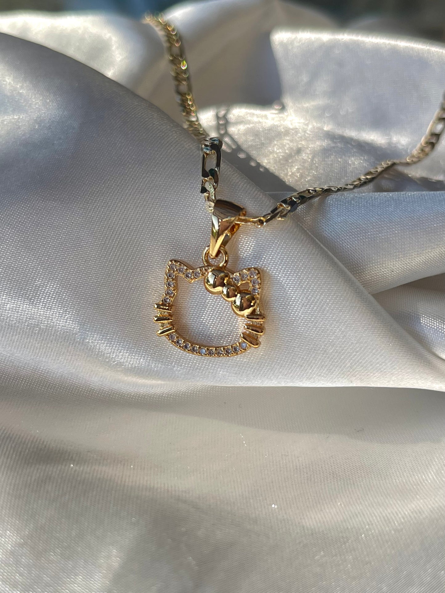 Diamond Hello Kitty Necklace