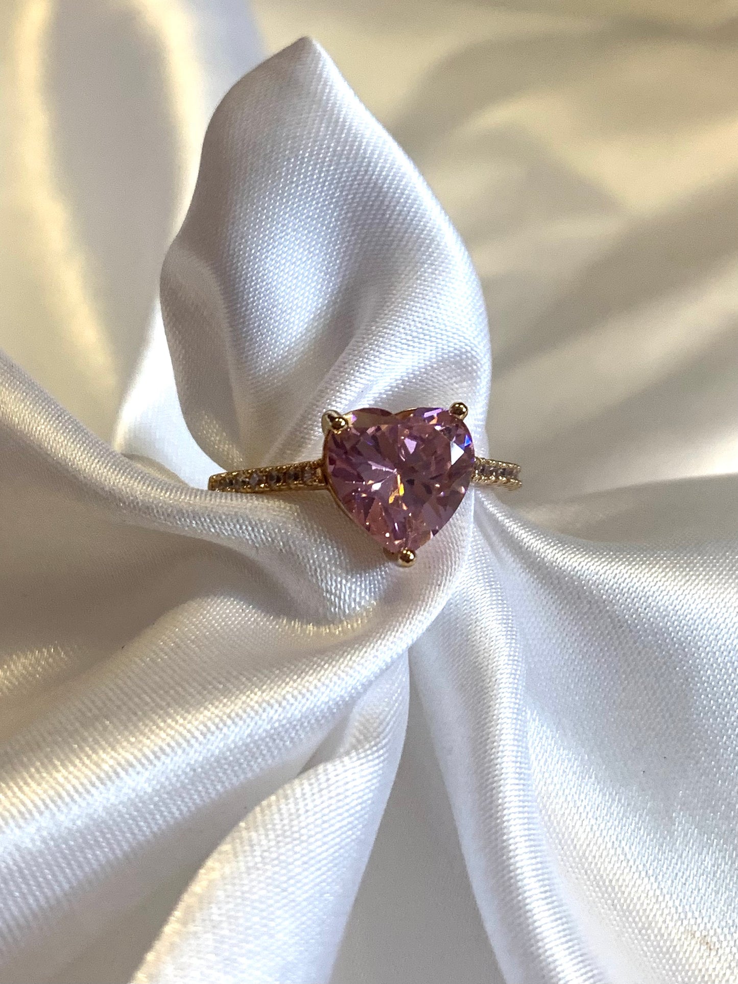 Pink Heart Ring (Size 6,7,8,9)