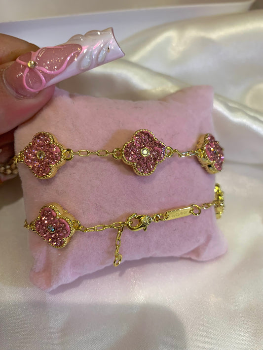 Diamond Flower Bracelet