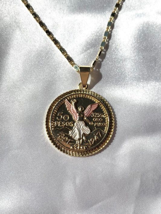 Pink Centenario Necklace
