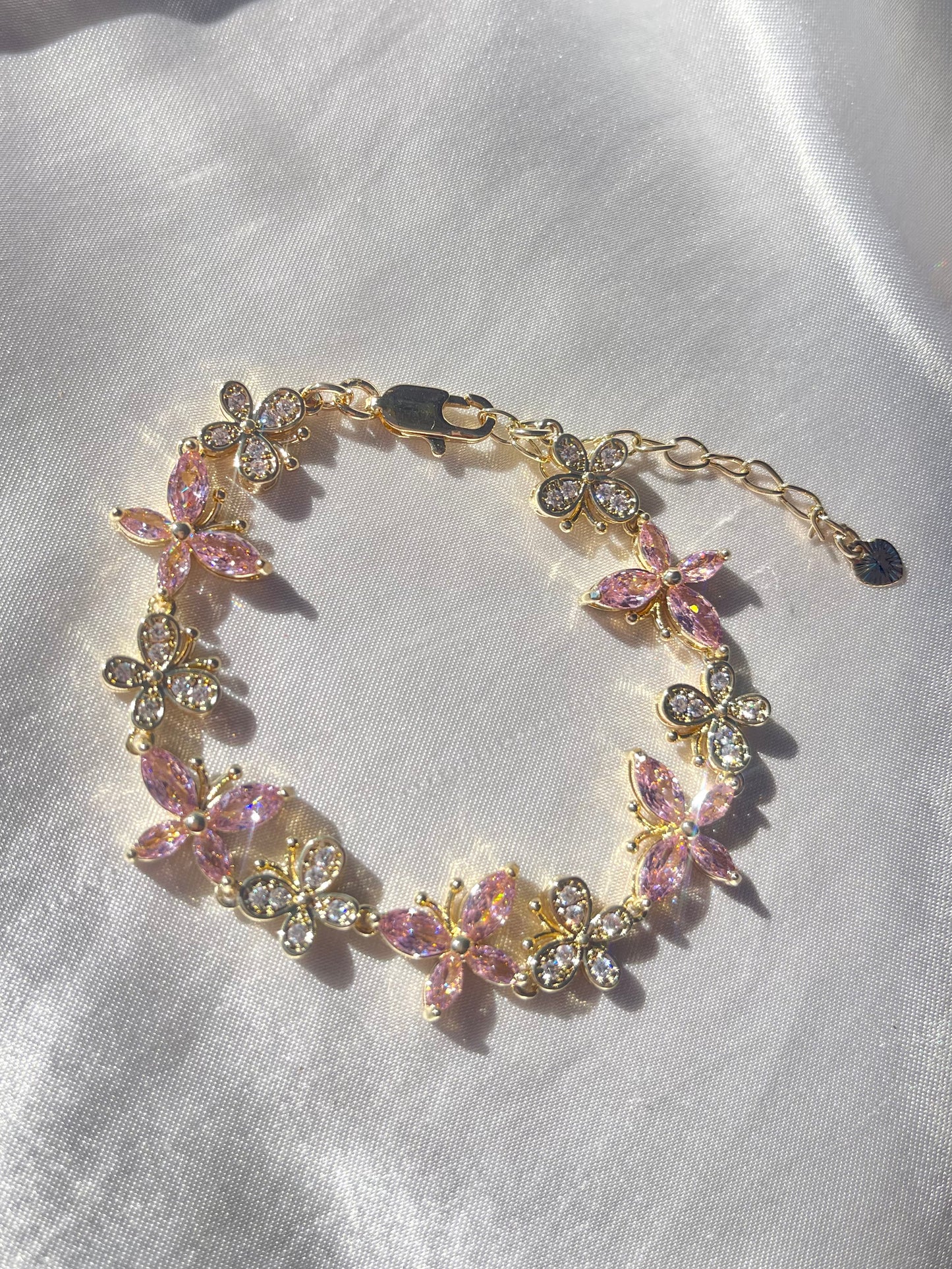 Pink Butterfly Bracelet