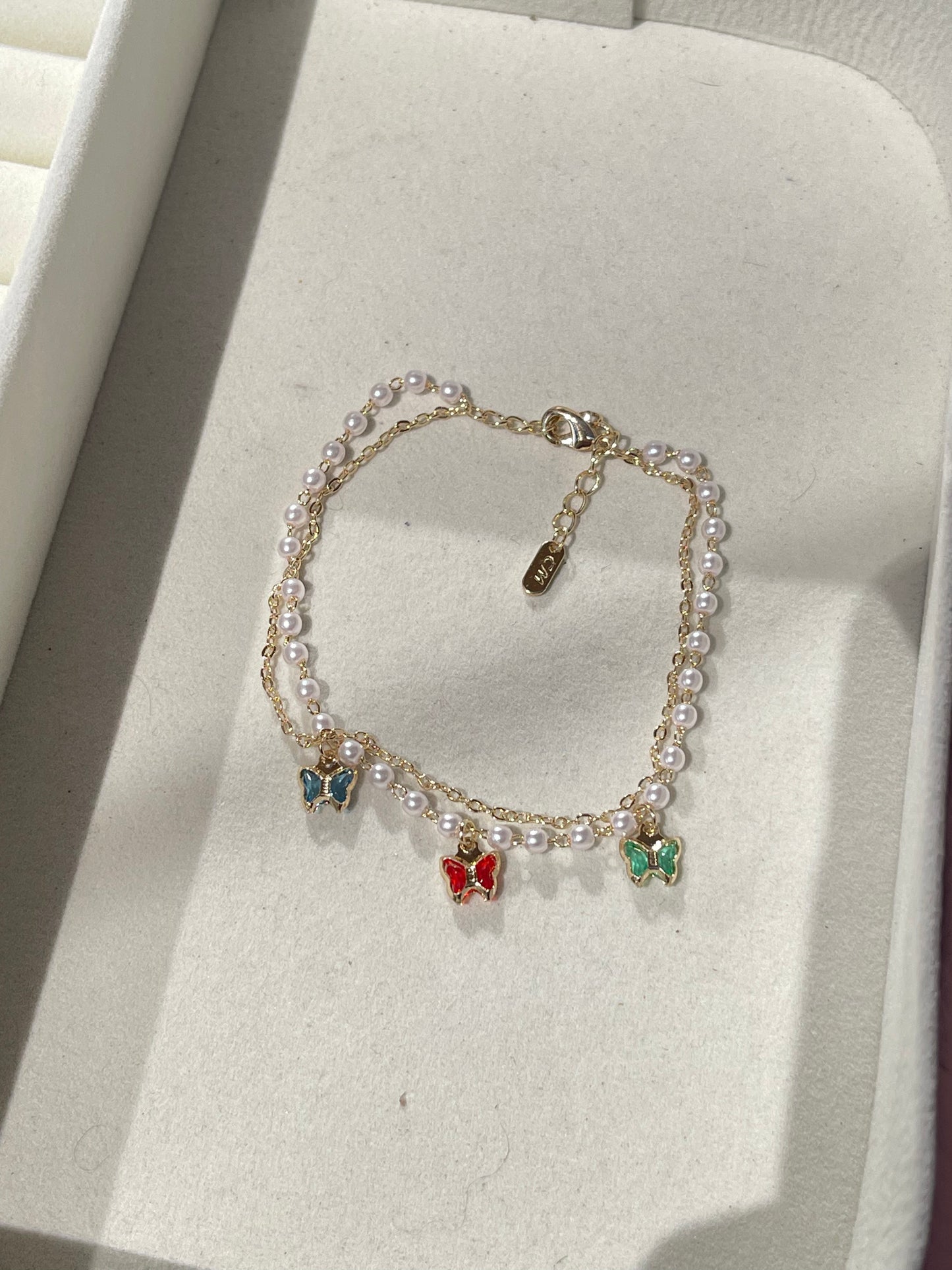 Butterfly Tricolor Bracelet