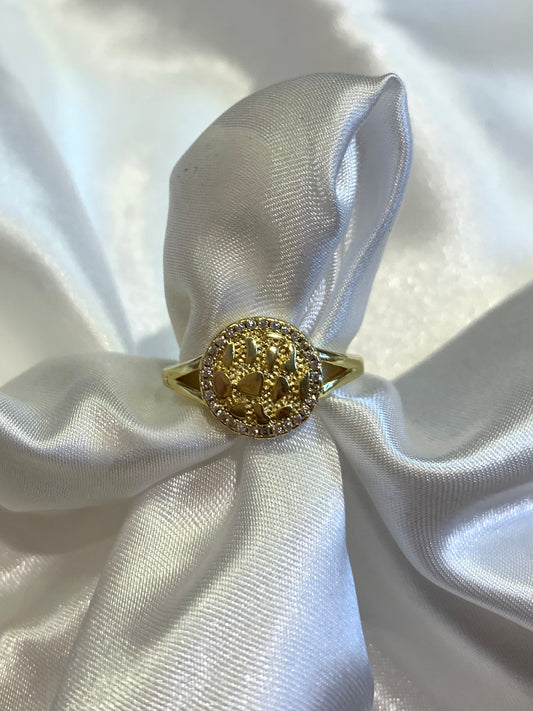 Nugget Circle Gold Filled Ring (Size 7,8,9)