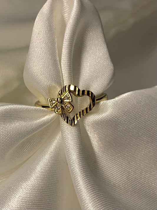 Heart Bow Ring (5,6,7,8,10)