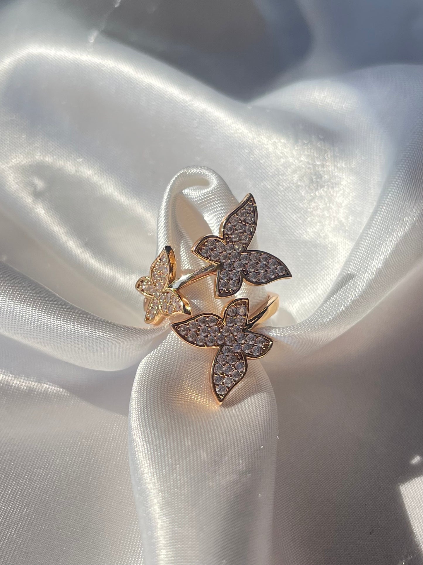 3 Butterfly Ring
