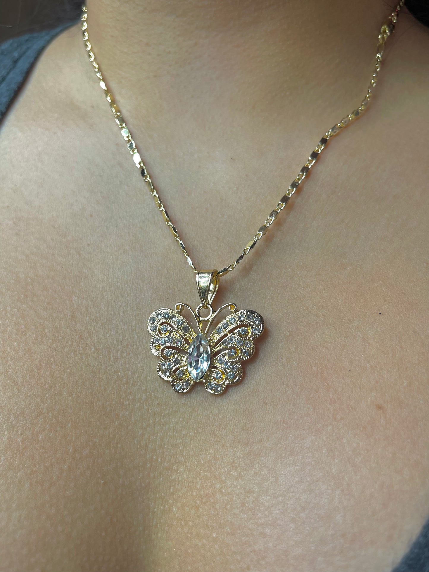 Butterfly Diamond Necklace