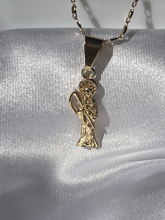 Mini Santa Muerte Necklace
