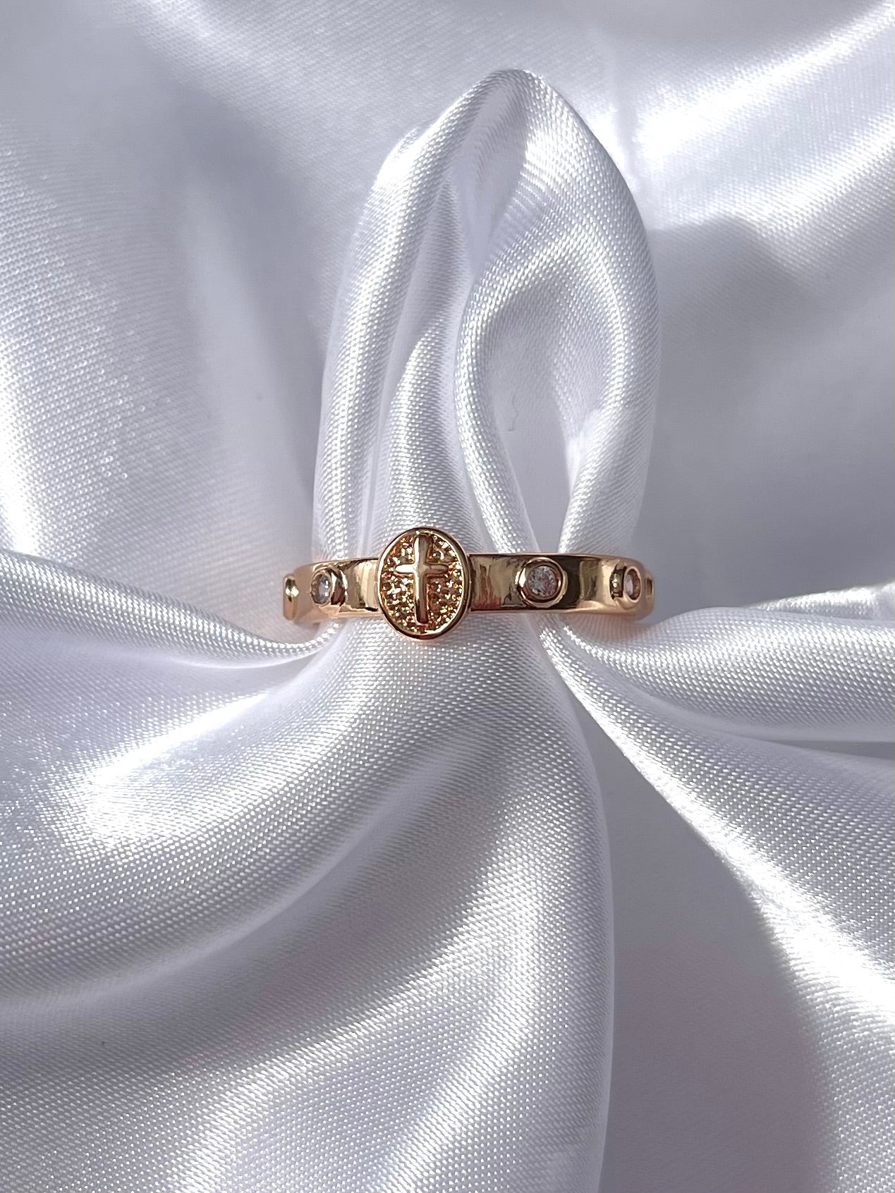 18k Cross Diamond (Size 6,7,8,9)