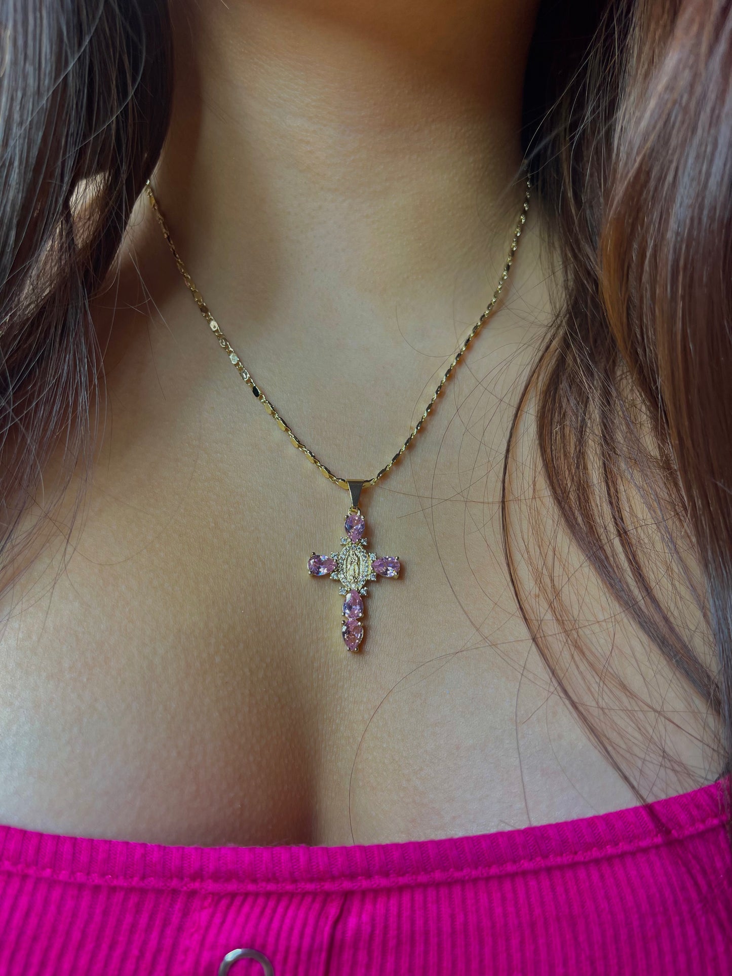 Mini Virgen Cross