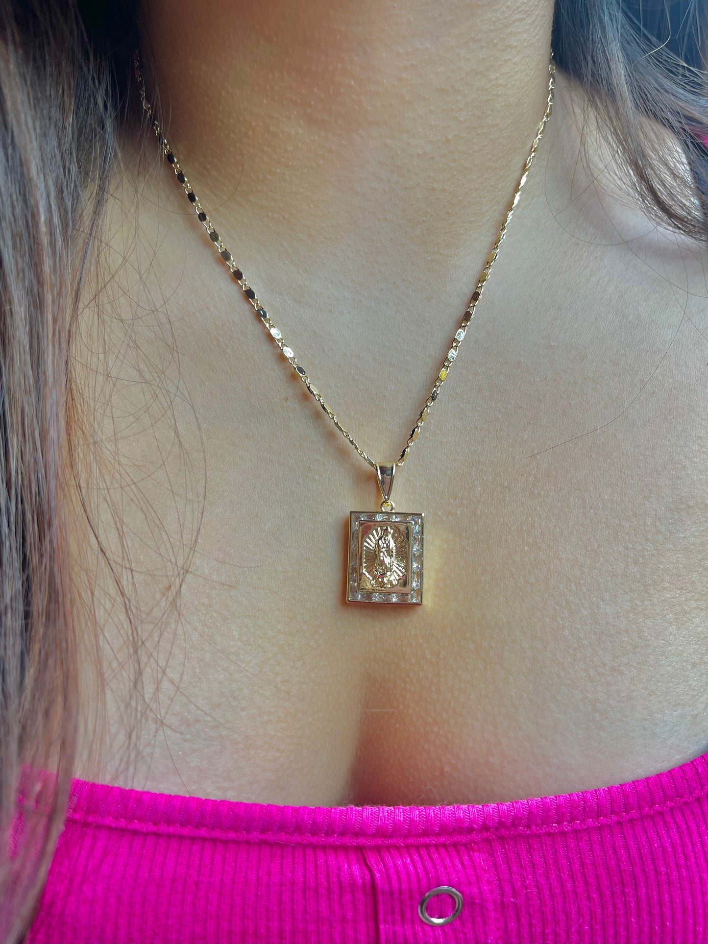 Virgen Square Necklace