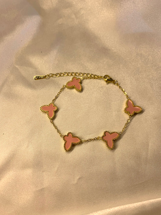 Pink Butterfly Bracelet