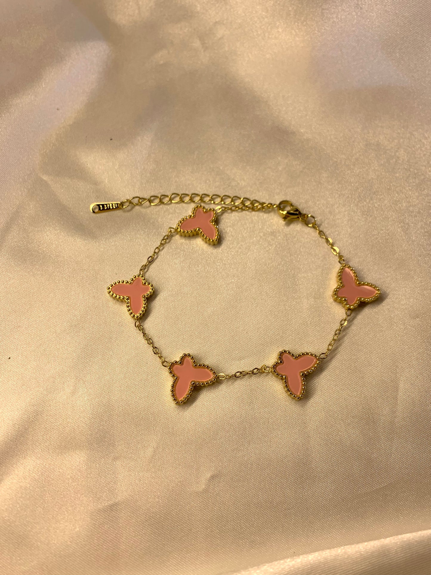 Pink Butterfly Bracelet