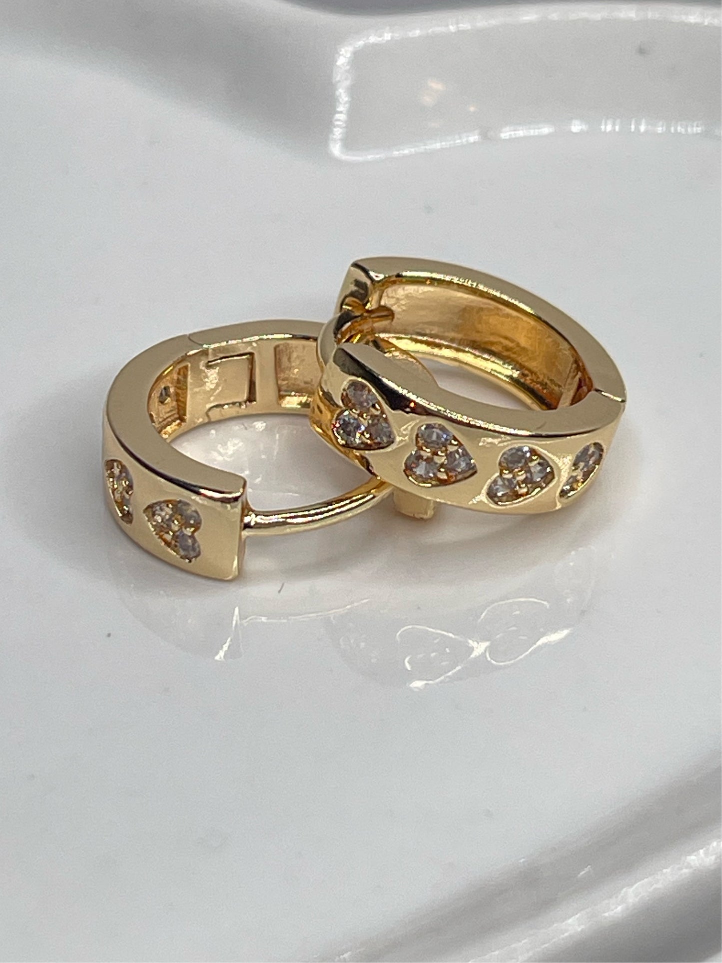 Heart Mini Hoops