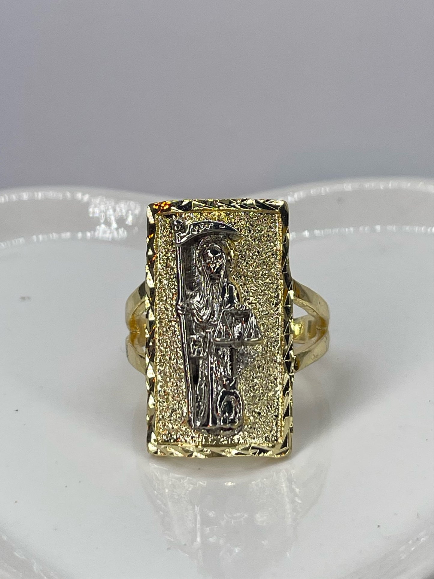 Santa Muerte Ring Adjustable