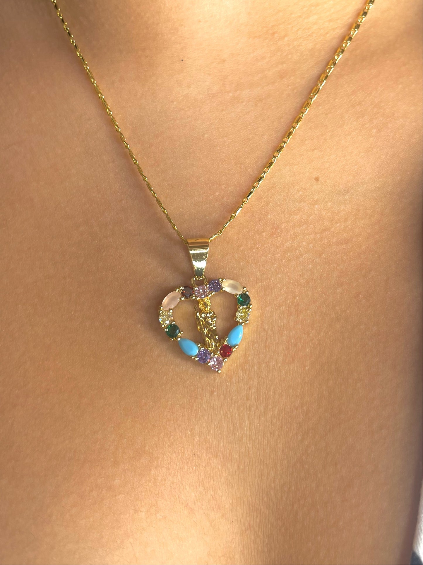 Multicolor San Judas Heart