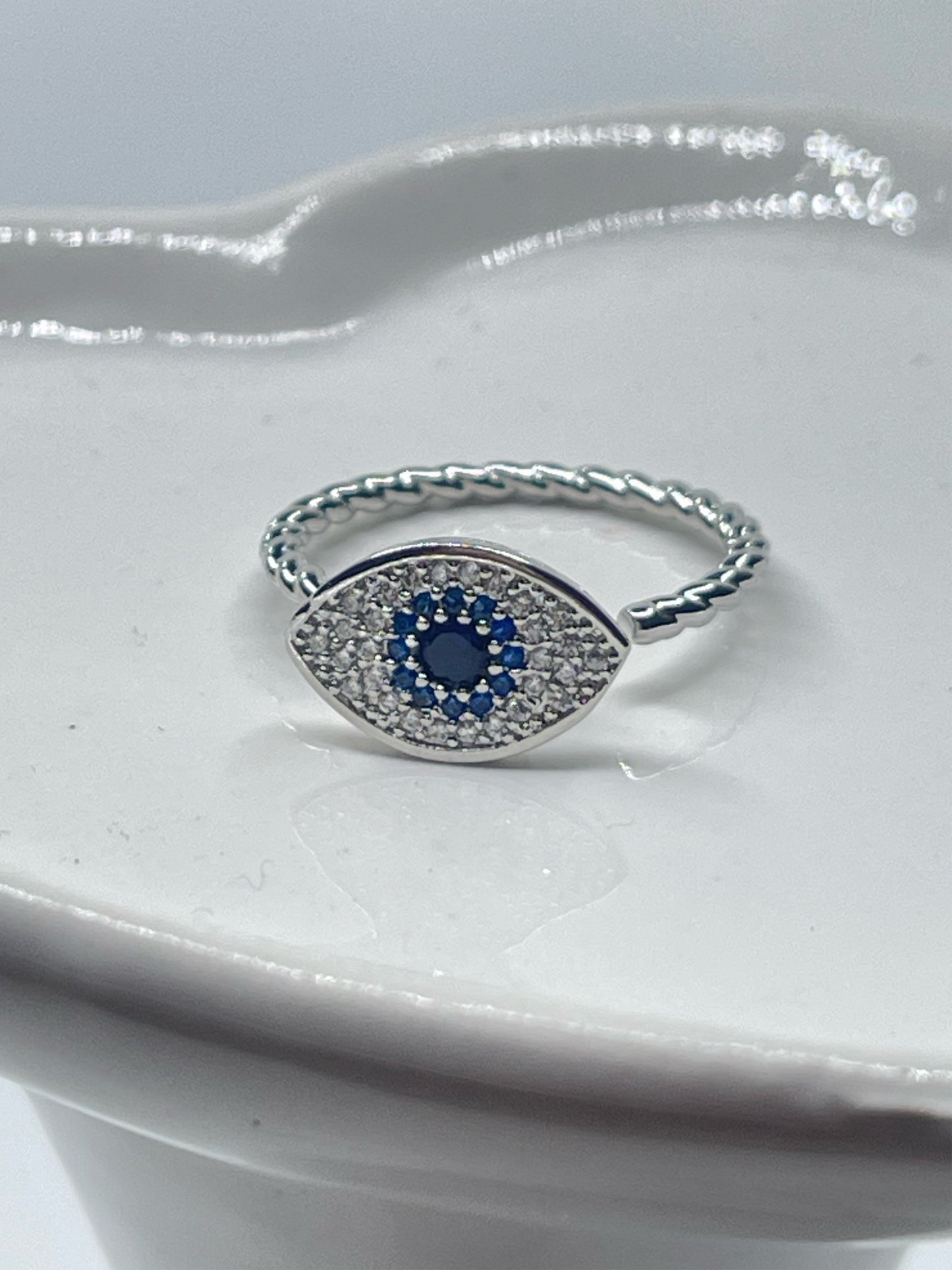 Evil Eye Silver Ring