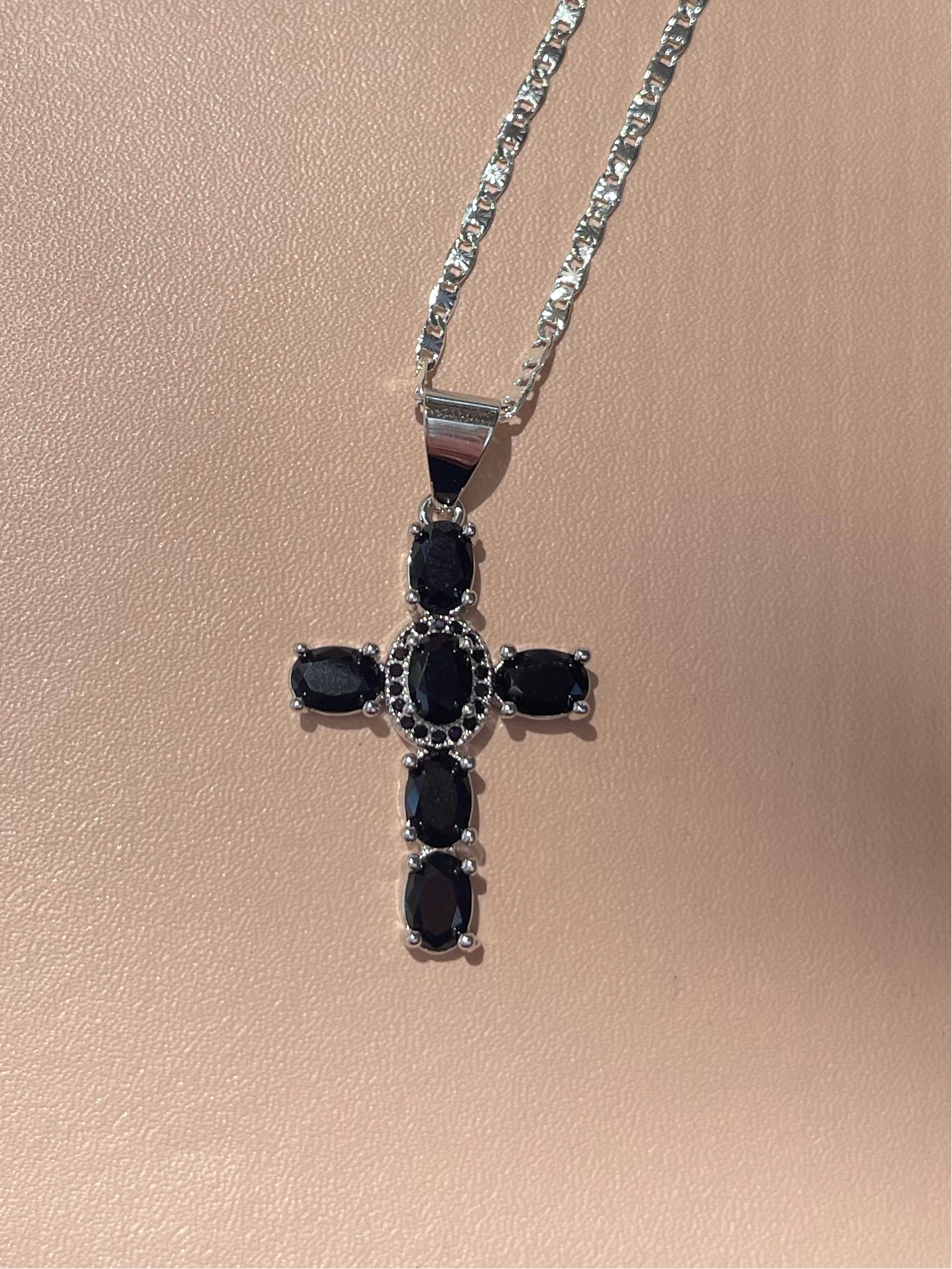 Black Cross Necklace