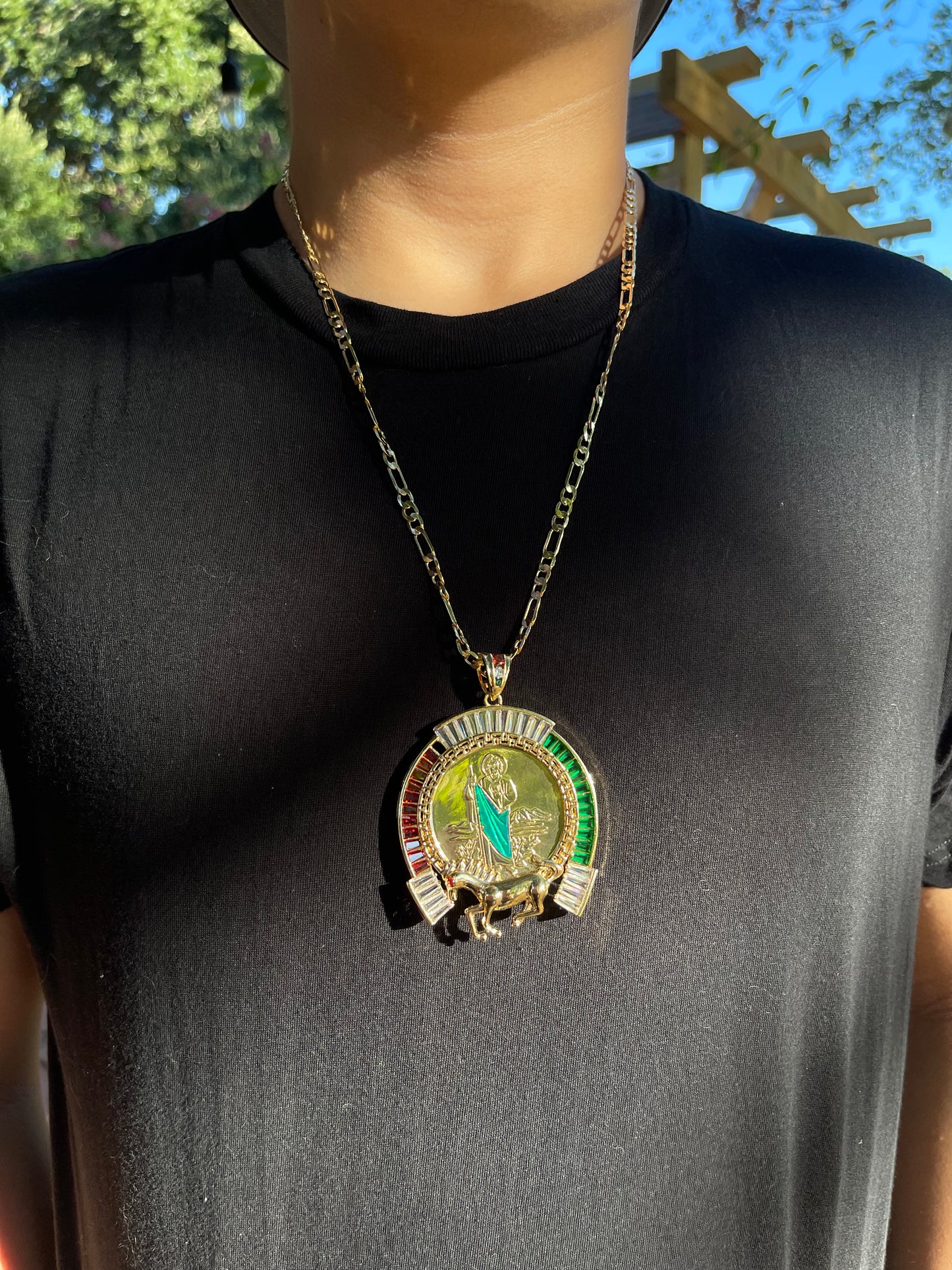 Men Horse San Judas Necklace