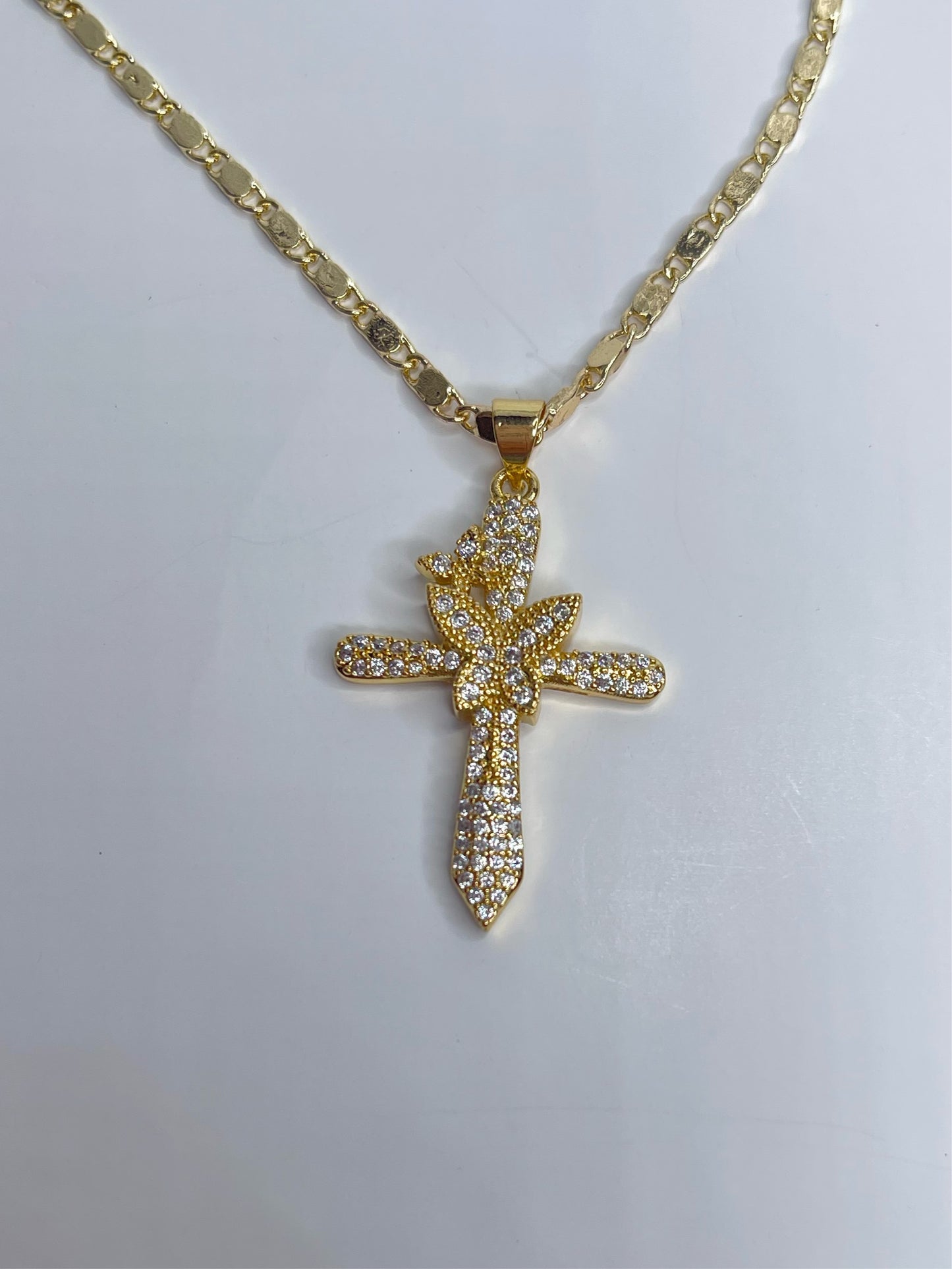 Butterfly Cross Necklace