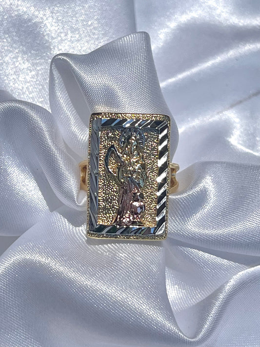 Santa Muerte Ring (Pink)