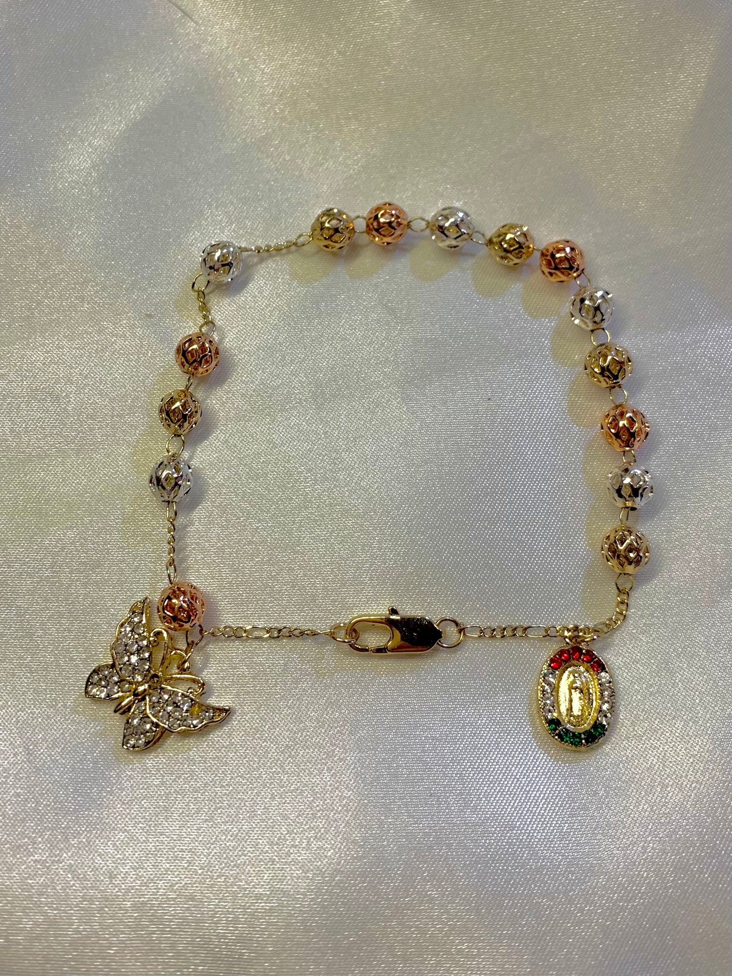 Virgen Tricolor Butterfly Bracelet