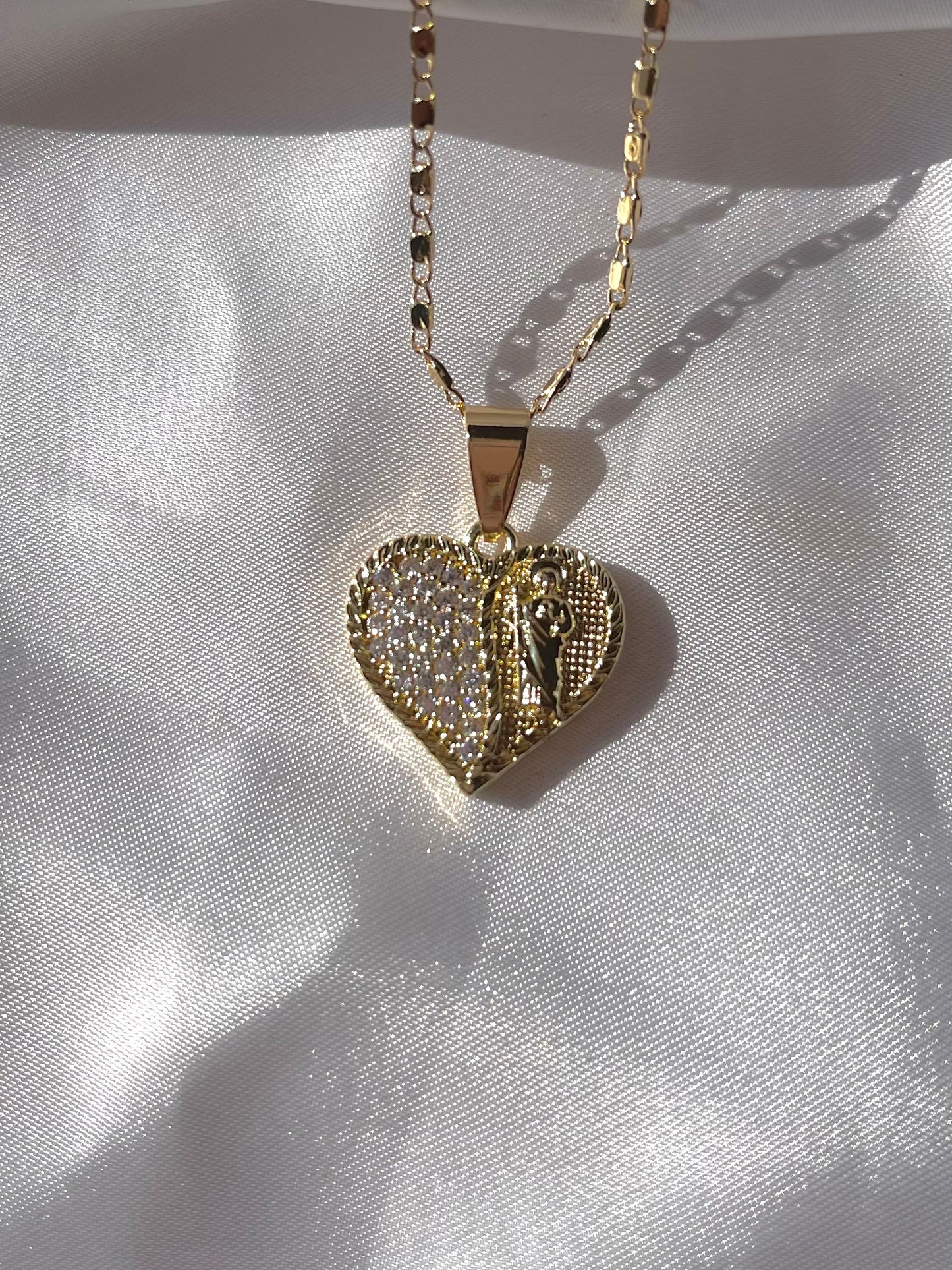 San Judas Heart Necklace