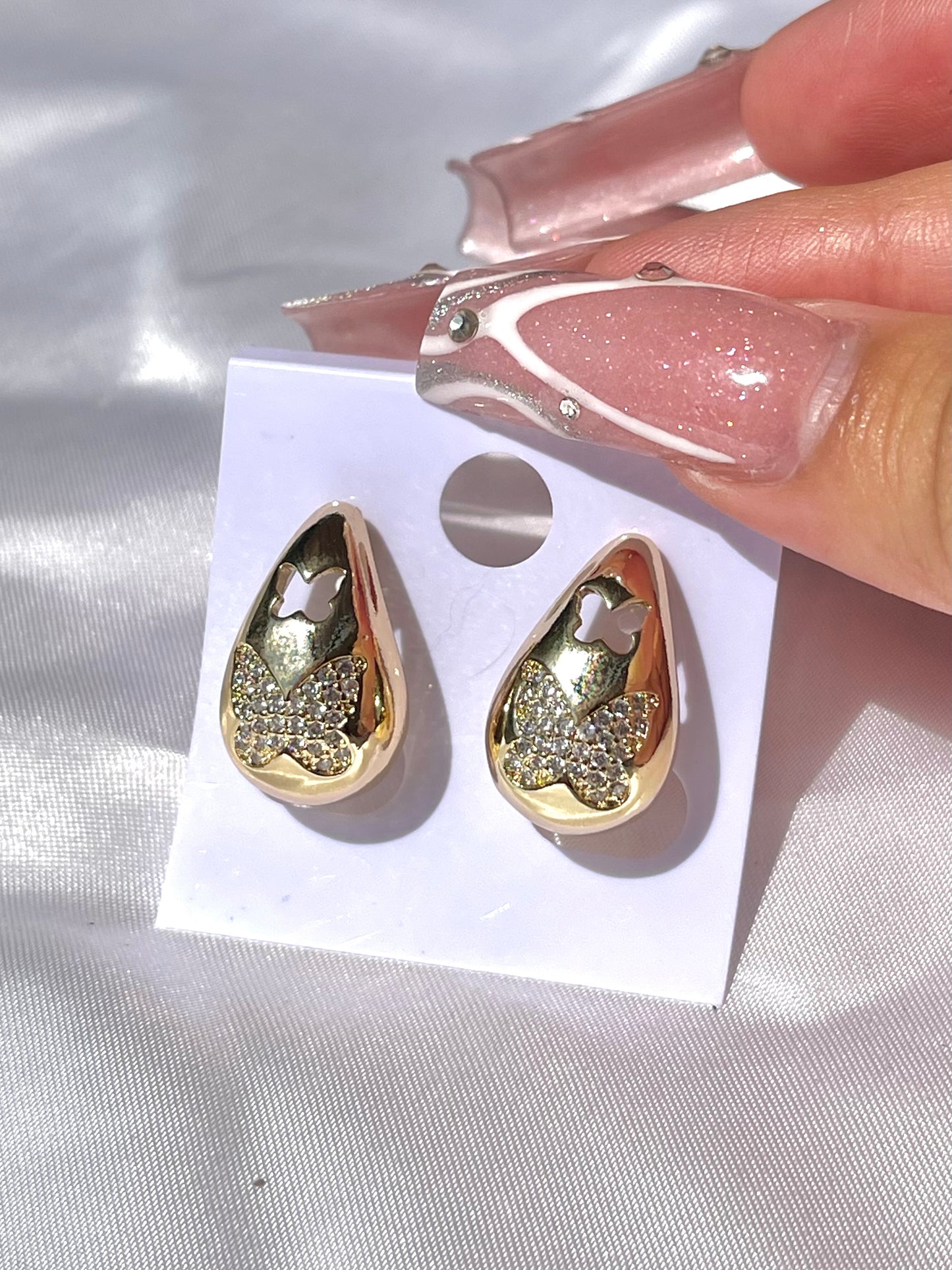 Butterfly Teardrop Earrings