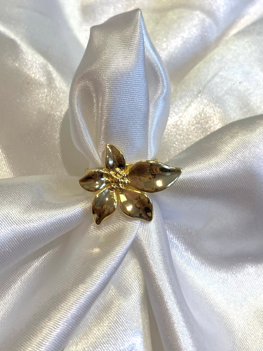 Hawaii Flower Ring (Adjustable) Gold Filled