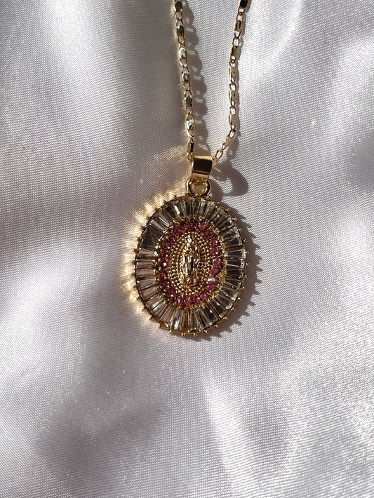 Virgen pink necklace