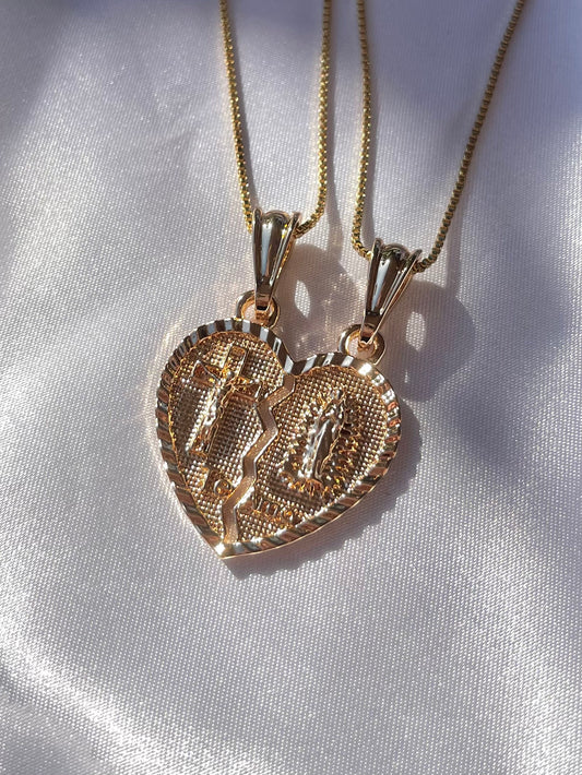 BH Cruz & Virgen Necklace