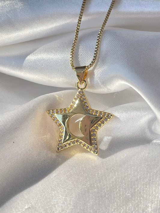 Moon Star Necklace