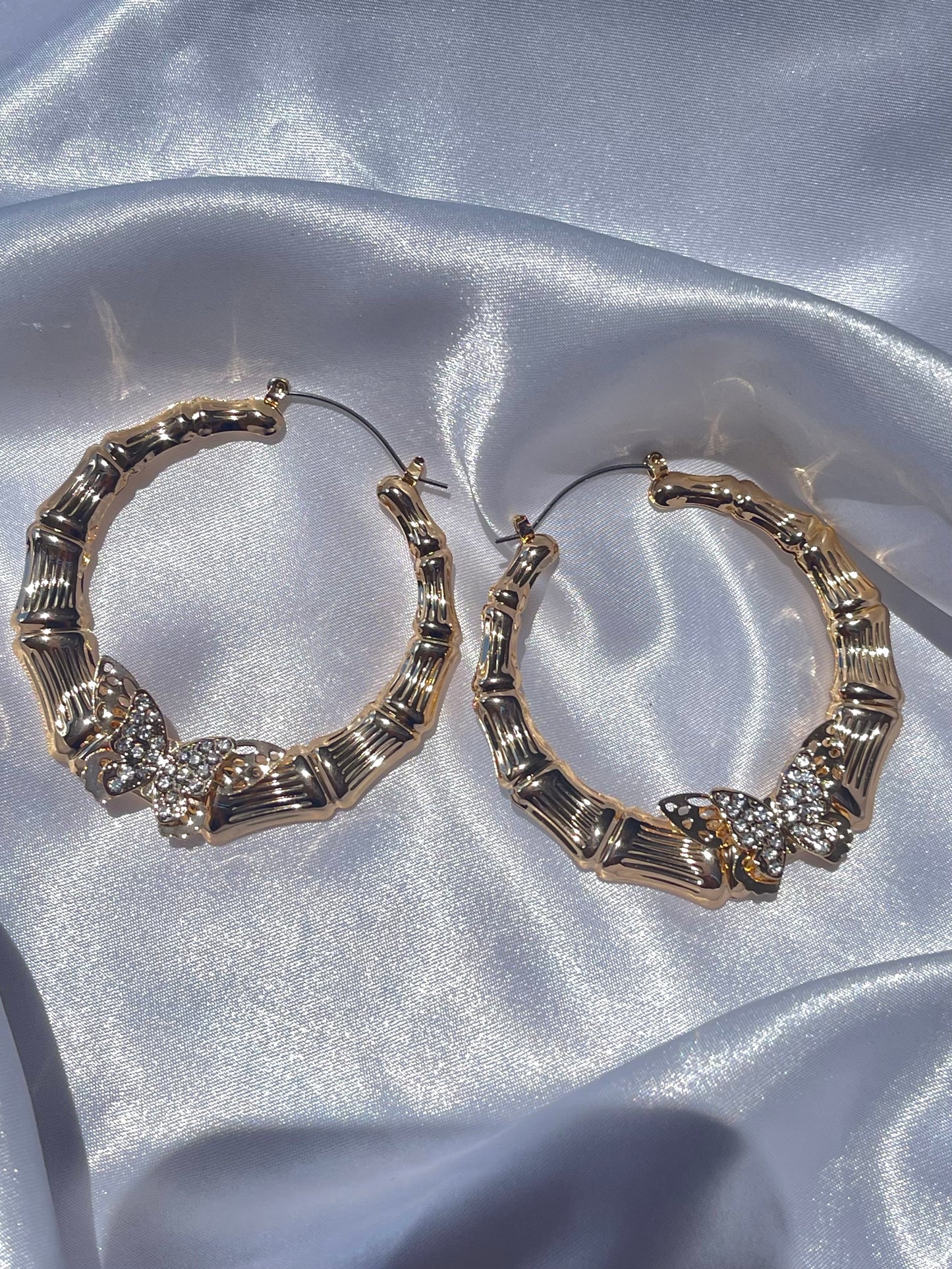 Big Butterfly Hoops