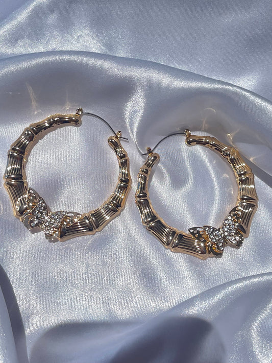 Big Butterfly Hoops