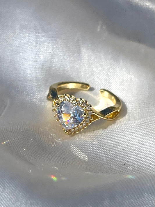 Clear Heart Ring