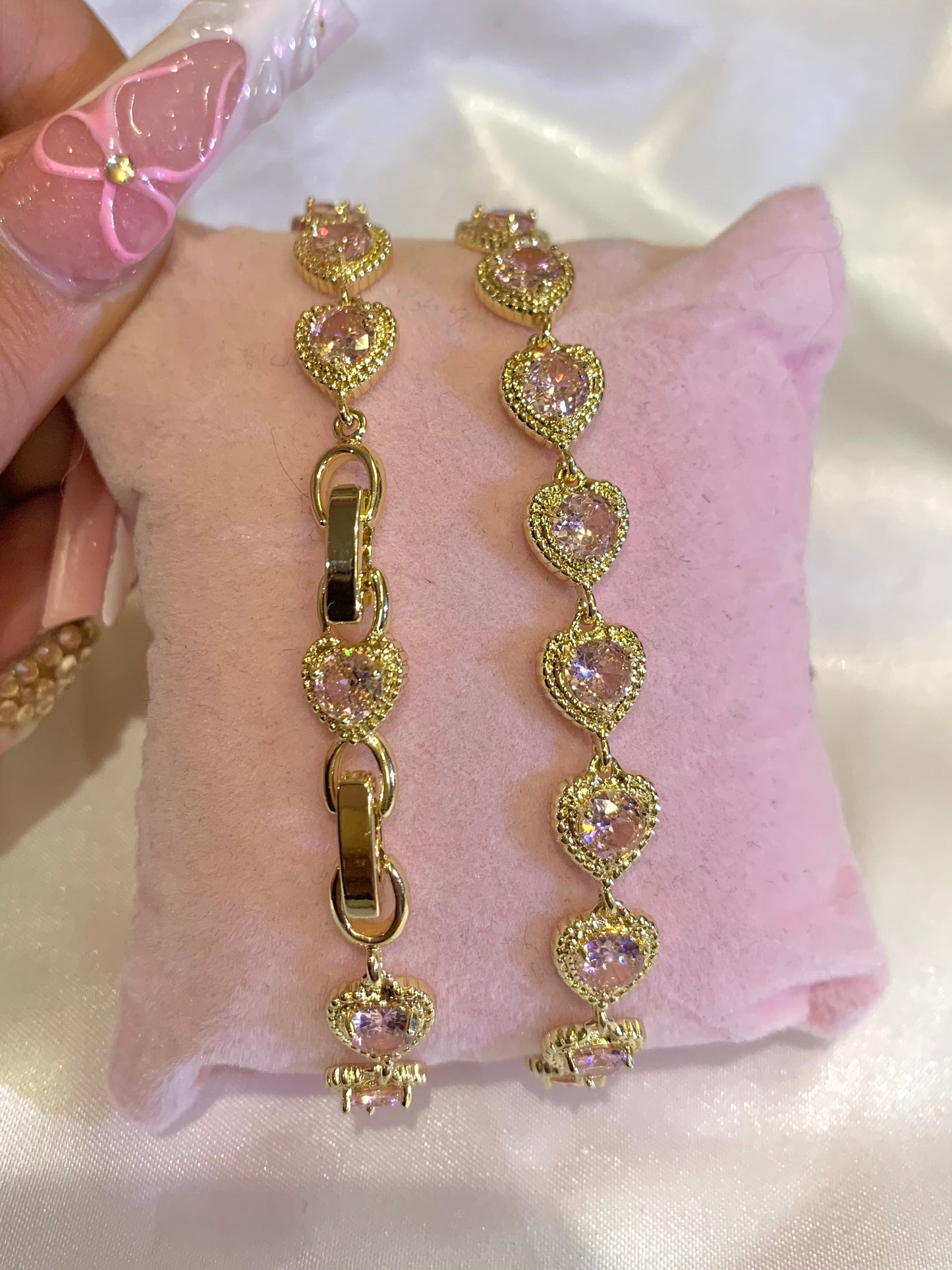 Pink Heart Bracelet