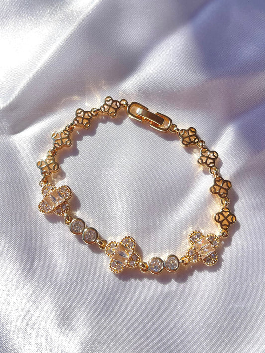 Crystal Clover Bracelet