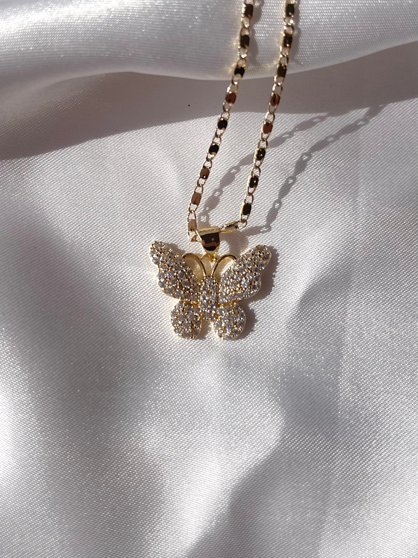 Sparkly Butterfly Necklace