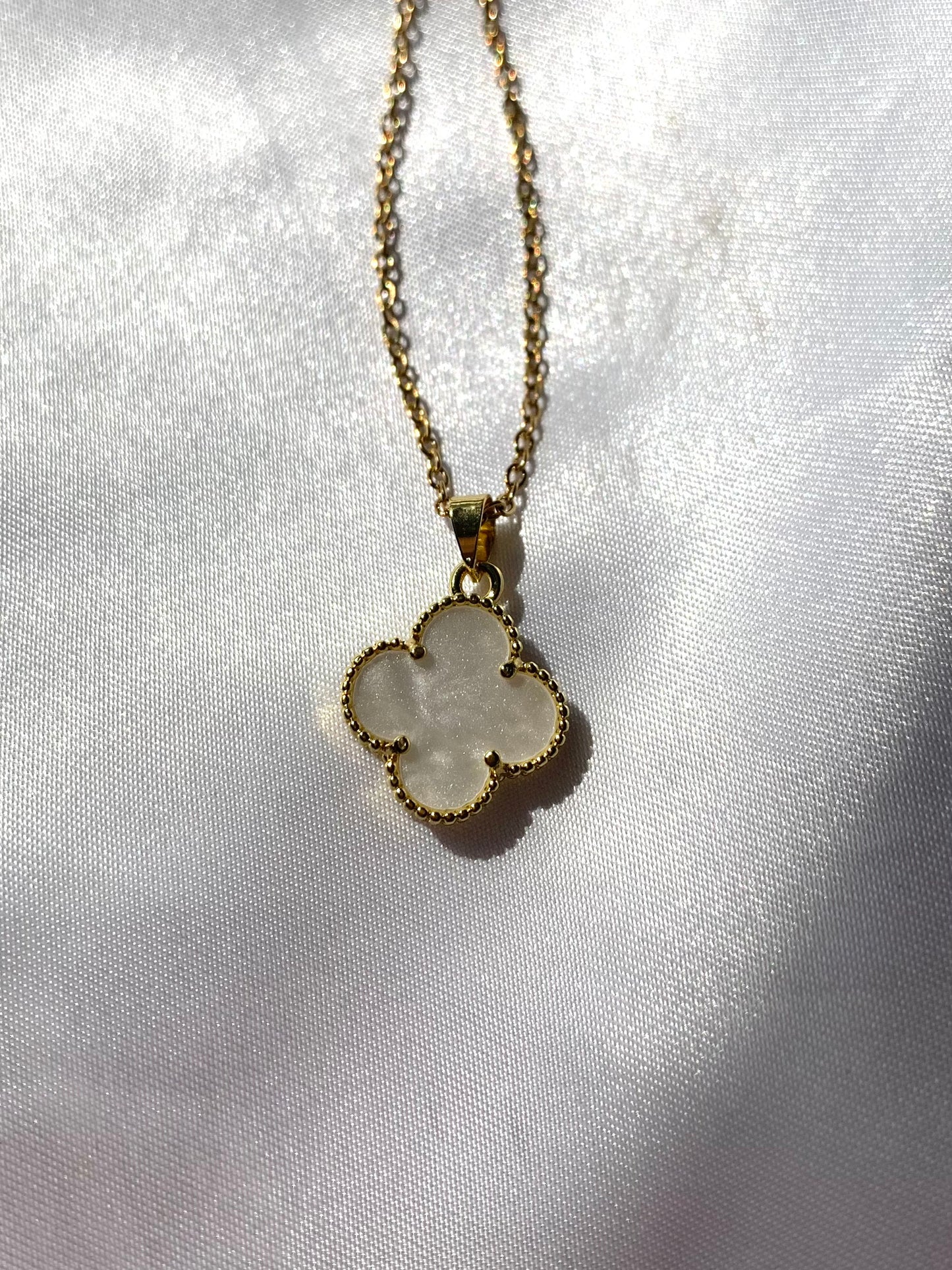 White Clover Necklace